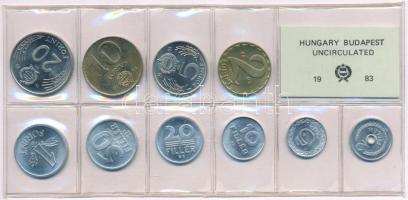 1983. 2f-20Ft (10xklf) érmés forgalmi sor fóliatokban T:1,1- Adamo FO16
