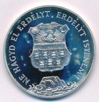 1989. "Temesvár 1514,1989 / Ne hagyd el Erdélyt, Erdélyt Istenem" jelzett Ag emlékérem kap...