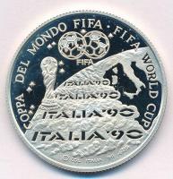 Olaszország 1990. "FIFA Labdarúgó Világbajnokság - Róma" jelzett Ag emlékérem. Szign.: Bog...