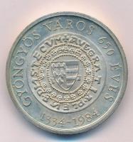 Bognár György (1944-) 1984. "MÉE Gyöngyös / 650 éves Gyöngyös - Róbert Károly" jelzett pie...