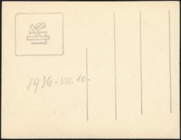 1936. augusztus 10. Kinszki Imre (1901-1945) budapesti fotóművész hagyatékából, jelzés nélküli vinta...