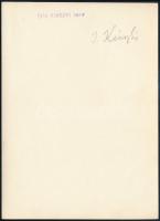 cca 1934 Kinszki Imre (1901-1945) budapesti fotóművész pecséttel jelzett, aláírt, vintage fotóművész...