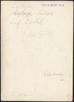 cca 1935 Kinszki Imre (1901-1945) budapesti fotóművész pecséttel jelzett, feliratozott, vintage fotó...