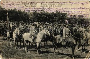 1916 Armée Serbe, Cavalerie pret a marcher / WWI Serbian Army, cavalry ready to march + "K.u.K. Etappenstationskmdo" (fa)