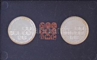 Ausztria 1969. "I.Miksa és Burgundiai Mária házassága" peremén jelzett ezüst emlékérem ere...