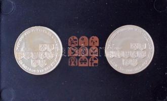 Ausztria 1969. "I.Miksa és Burgundiai Mária házassága" peremén jelzett ezüst emlékérem sér...