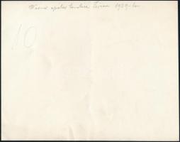 1939 Zirc, Werner apát temetése, vintage fotó feliratozva, felületén törésnyomok, 17x21 cm