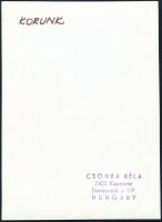 cca 1978 Csonka Béla (1938-2018) kaposvári fotóművész hagyatékából pecséttel jelzett vintage fotó (K...