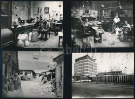 cca 1961 Budapest, Mező Sándor képriportja a XIII. ker., Gyógyászati Segédeszközök Gyárában, 38 db v...