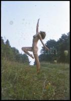 cca 1969 Akt felvételek, 9 db vintage diapozitív Czakó László (?-?) pécsi fotóművész hagyatékából, 3...