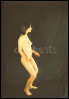 cca 1969 Akt felvételek, 9 db vintage diapozitív Czakó László (?-?) pécsi fotóművész hagyatékából, 3...