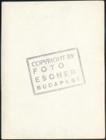 cca 1962 Escher Károly (1890-1966) fotóriporter és fotóművész pecsétjével jelzett, vintage színházi ...