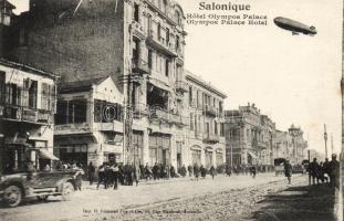 Salonique destroyed Hotel and Zeppelin