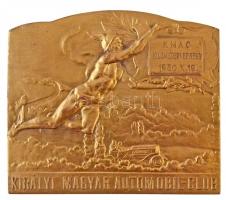 Szirmai Tony (Antal) (1871-1938) 1930. "Királyi Magyar Automobil-Club" aranyozott Br sport...