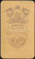 cca 1867 Pest, Borsos József (1821-1883) festőművész és magyar királyi udvari fényképész pesti műter...
