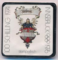 Ausztria 1974. 100Sch Ag "XII. téli olimpia - Innsbruck 1976." 
eredeti csomagolásban T:1...