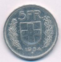 Svájc 1954B 5Fr Ag T:1-,2 Switzerland 1954B 5 Francs Ag C:AU,XF Krause KM#40