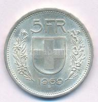 Svájc 1969B 5Fr Ag T:1-,2  Switzerland 1969B 5 Francs Ag C:AU,XF  Krause KM#40