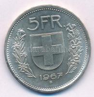 Svájc 1967B 5Fr Ag T:1- Switzerland 1967B 5 Francs Ag C:AU Krause KM#40