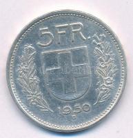 Svájc 1950B 5Fr Ag T:2  Switzerland 1950B 5 Francs Ag C:XF Krause KM#40