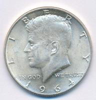 Amerikai Egyesült Államok 1964. 1/2$ Ag "Kennedy" T:1- USA 1964. 1/2 Dollar Ag "Kennedy" C:AU   Krause KM#202