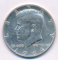 Amerikai Egyesült Államok 1964. 1/2$ Ag Kennedy T:1- USA 1964. 1/2 Dollar Ag Kennedy C:AU  Krause KM#202