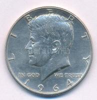 Amerikai Egyesült Államok 1964D 1/2$ Ag "Kennedy" T:1-,2 USA 1964D 1/2 Dollar Ag "Kennedy" C:AU,XF  Krause KM#202