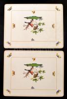 Herendi Rotschild mintás kiegészítők: matricák, szalvéták, 2 db asztali tányér alátét + 6 db pohár a...