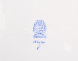 Herendi Rotschild mintás mély és lapos tányér. Kézzel festett, jelzett, hibátlan. d: 24 cm, 27 cm