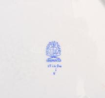 Herendi Rotschild mintás mély és lapos tányér. Kézzel festett, jelzett, hibátlan. d: 24 cm, 27 cm