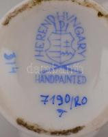 Herendi Rotschild mintás vázácska 6,5 cm, és tálka 12x9 cm. Kézzel festett, jelzett, hibátlan