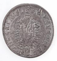 1681K-B 15kr Ag "I. Lipót" Körmöcbánya (6,15g) T:2 / Hungary 1681K-B 15 Kreuzer Ag "L...