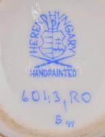 Herendi Rotschild mintás tojás dobozka Kézzel festett, jelzett, hibátlan. m:7 cm