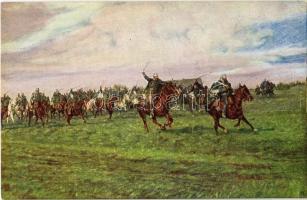 Weltkrieg 1914-1916. Kavallerie-Attacke / Lovassági roham / WWI Austro-Hungarian K.u.K. military, cavalry attack