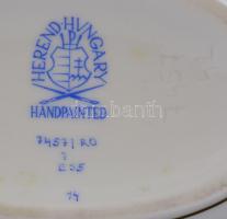 Herendi Rotschild mintás kosár. Kézzel festett, jelzett, hibátlan. 11,5 x10cm