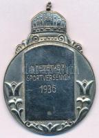 1936. Nemzetközi Sportversenyek ezüstözött Br sportérem, LUDVIG gyártói jelzéssel (56mm) T:2