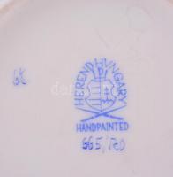 Herendi Rotschild mintás cukordoboz. Kézzel festett, jelzett, hibátlan. 11,5 cm