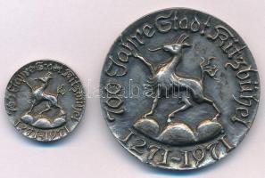 Ausztria 1971. "Kitzbühel / 700 éves Kitzbühel városa" (2x) peremén jelzett Ag (23.07g/0.9...