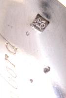 Ezüst(Ag) koronás-sárkányos díszkanál, "Chambord" felirattal, jelzett, h: 11,2 cm, nettó: ...