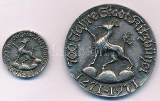 Ausztria 1971. "Kitzbühel / 700 éves Kitzbühel városa" (2x) peremén jelzett Ag emlékérem (...