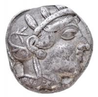 Attika / Athén Kr. e. 454-404. Tetradrachma Ag A?E (17,14g) T:2,2- vágásnyom Attica / Athens 454-404 BC Tetradrachm Ag A?E (17,14g) C:XF,VF cut mark