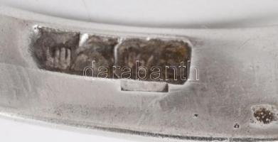 Ezüst(Ag) divatos gyűrű, jelzett, méret: 52, nettó: 6,2 g