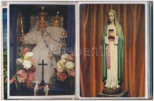 35 db MODERN motívum képeslap kis albumban: vallásos / 35 modern motive postcards in small album: religious