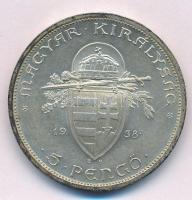1938. 5P Ag "Szent István" T:1- patina
Adamo P8.1