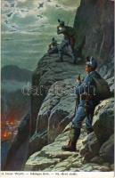 In treuer Wacht / Hűséges őrök / Na verné strázi / WWI Austro-Hungarian K.u.K. military, mountain troops, watchmen. G.G.W. II. Nr. 127.