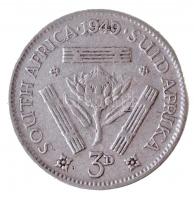 Dél-Afrika 1949. 3p Ag "VI. György" T:2-
South Africa 1949. 3 Pence Ag "George VI&qu...