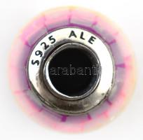 Ezüst(Ag) charm, Pandora jelzéssel, d: 1,2 cm, bruttó: 2 g