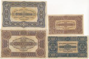 1920. 50K + 100K, mindkettő "Orell Füssli Zürich" nyomdahely jelöléssel + 1923. 100K + 100...