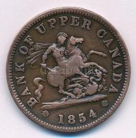Kanada / Felső Kanada / Brit adminisztráció 1854. 1p Cu T:3
Canada / Upper Canada / British adminis...