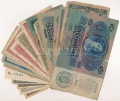 20db-os vegyes magyar, csehszlovák, orosz bankjegy tétel T:III,III-